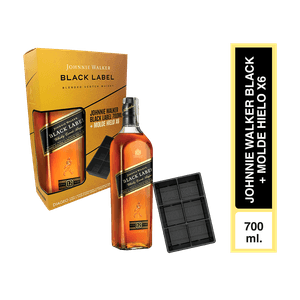 Pack Johnnie Walker black x 700 ml+ molde de hielo