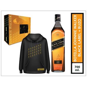 Whisky Johnnie Walker Black Label 700ml + Hoodie Talla L