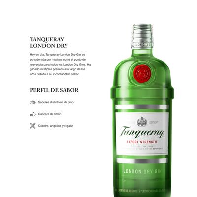 Ginebra Tanqueray London Dry Gin