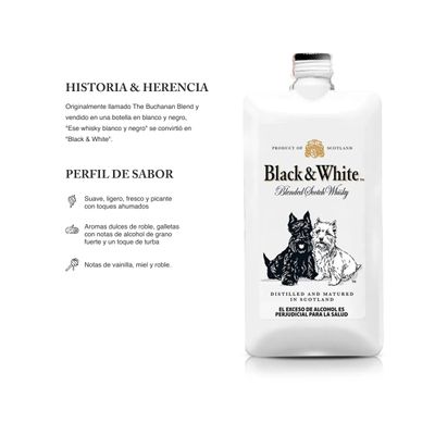 Whisky Black And White 8 Años