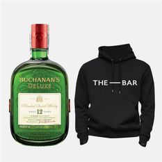 Whisky Buchanan´s D´Luxe 750ml + Hoodie The Bar
