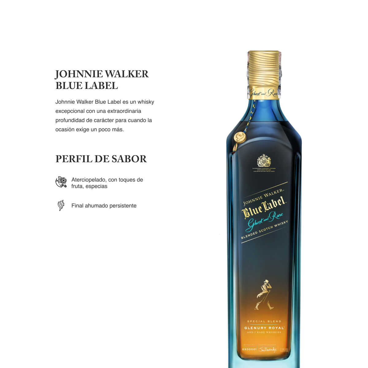 Maestro Premisa Río arriba Whisky Johnnie Walker Blue Ghost x 700ml - The Bar