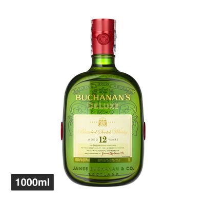 Whisky Buchanans DLuxe 1000ml + Bolsa