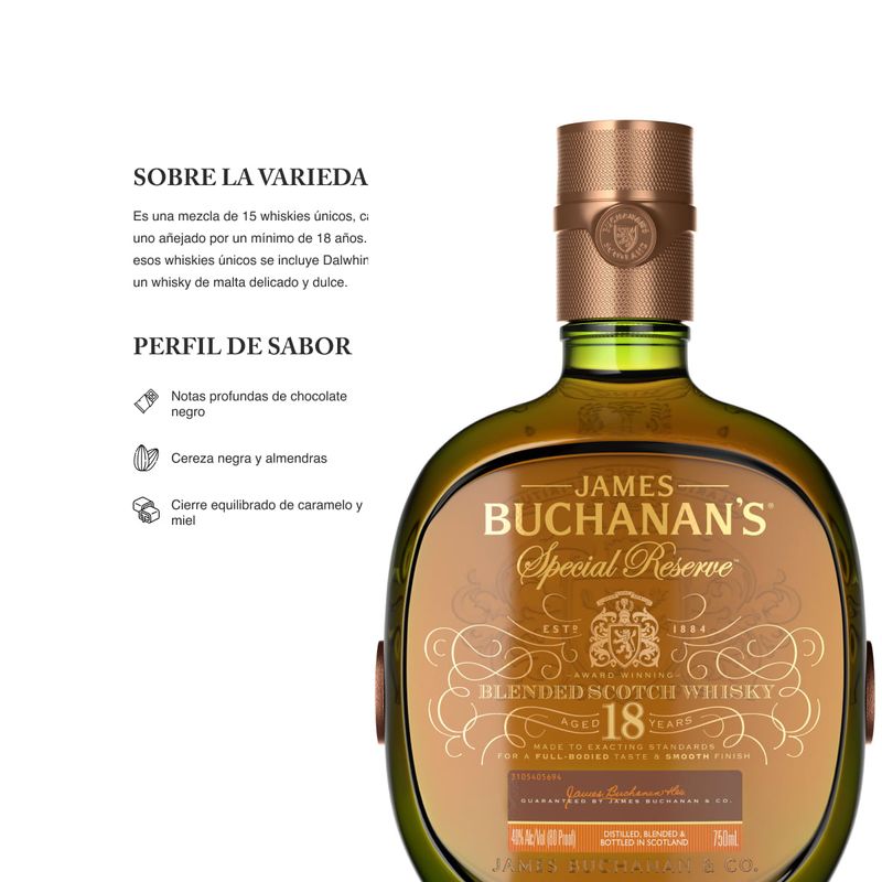 Buchanan's 18 años 750ml + Bolsa Regalo Mejor Precio The Bar