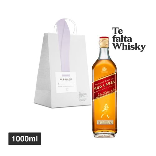 Whisky Johnnie Walker Red 1000ml + Bolsa