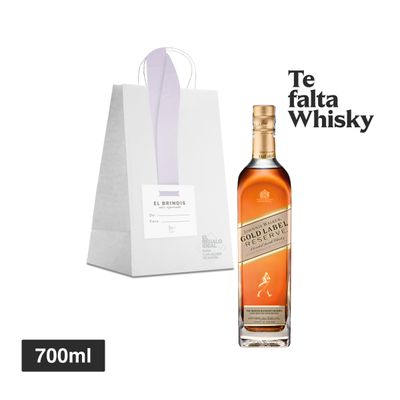 Whisky Jhonnie Walker Gold Label x 700ml + Bolsa