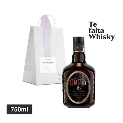 Whisky Old Parr 18 Años 750ml + Bolsa