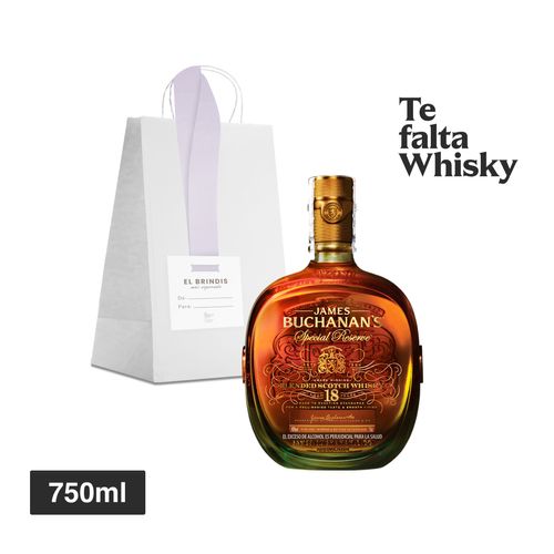 Whisky Buchanans 18 años 750ml + Bolsa