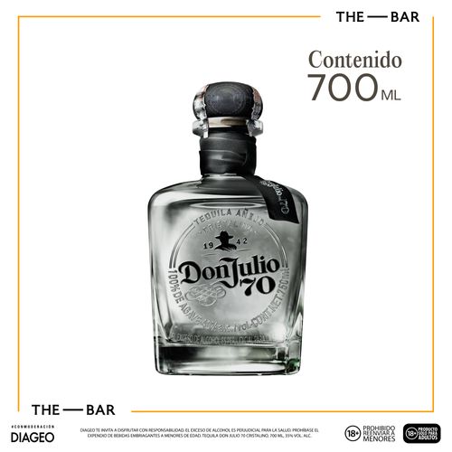 Tequila Don Julio 70 Cristalino 700 Ml