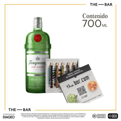 Ginebra Tanqueray London Dry Gin 700ml + Botánicos