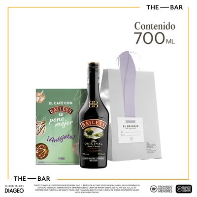 Crema de Whisky Baileys 700ml + Agenda + Bolsa