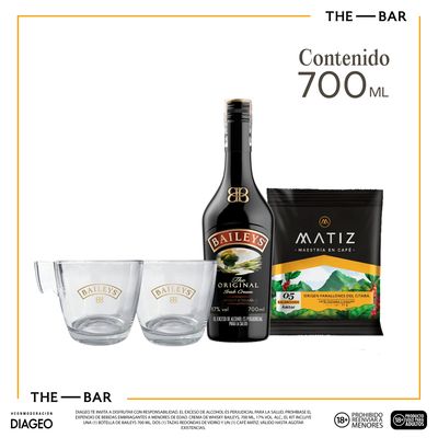 Pack Baileys x700ml + 2 Tazas Café C