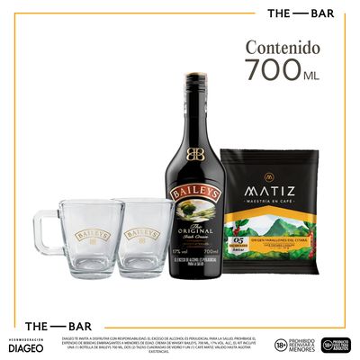 Pack Baileys x700ml + 2 Tazas Café R