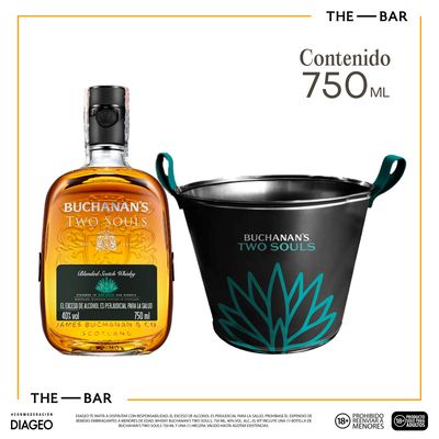 Whisky Buchanans Two Souls 750ml + Hielera