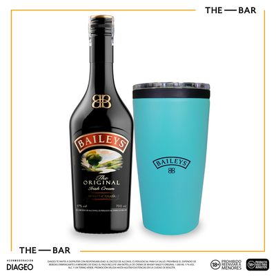 Crema de Whisky Baileys x700ml + Termo Metálico Baileys Verde