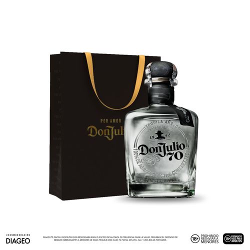 Tequila Don Julio 70th x700ml + Bolsa Por Amor