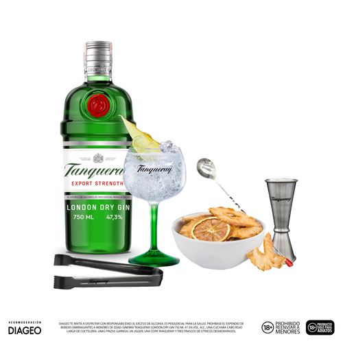 Kit Ginebra Tanqueray London Dry Arma tu Gin&Tonic en Casa